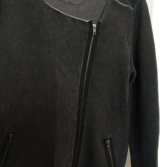 Soft Surroundings Asymetrical Zippered front Sweater- NEVER WORN - Picture 2 of 5